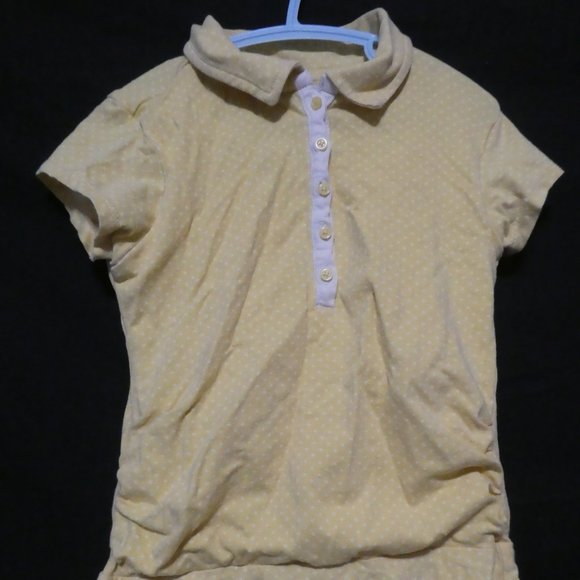 DOUBLE G | 4T | Short Sleeve Polka Dot Dress | Button-Up Front | GUC - Picture 6 of 16